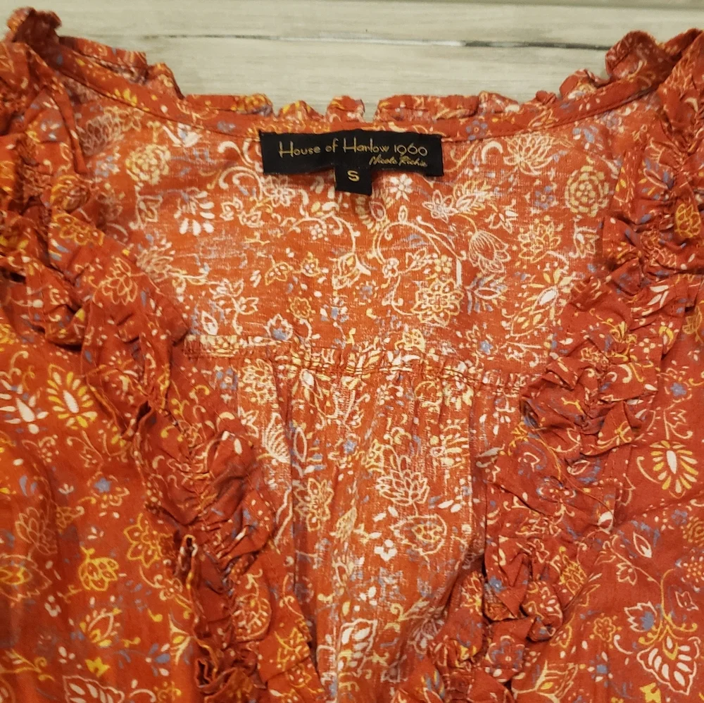 House of Harlow 1960 rust color size small dress - Picture 3 of 4